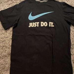 Kids | Nike | just do it blue and black tee shirt